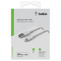 Foto: Belkin Lightning Lade/Sync Kabel 2m, PVC, weiß, mfi zertifiziert