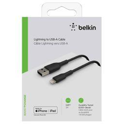 Foto: Belkin Lightning Lade/Sync Kabel 3m, PVC, schwarz, mfi zert.