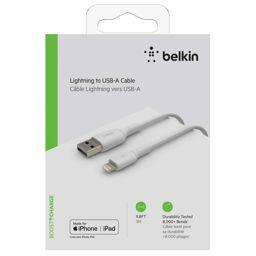 Foto: Belkin Lightning Lade/Sync Kabel 3m, PVC, weiß, mfi zertifiziert