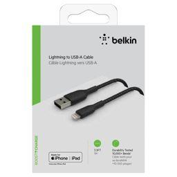 Foto: Belkin Lightning Lade/Sync Kabel 1m, ummantelt, mfi zert, schwarz