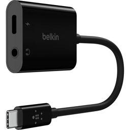 Foto: Belkin RockStar 3,5mm Audio- und USB-C Ladeadap.schw.  NPA004btBK