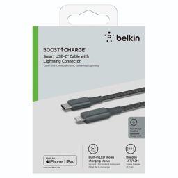 Foto: Belkin Smart LED Kabel grau 1,2m USB-C / Lightning   CAA006bt04GR
