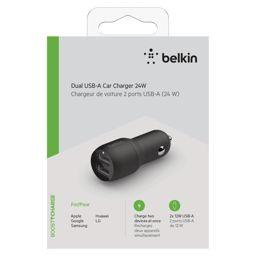 Foto: Belkin USB-A Kfz-Ladegerät, 24W schwarz               CCB001btBK