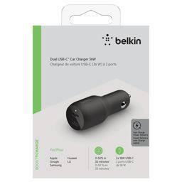 Foto: Belkin USB-C Kfz-Ladegerät, 36W Power Delivery, schw. CCB002btBK