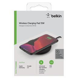 Foto: Belkin Wireless Charging Pad 15W USB-C Kabel mit Netzteil schwarz