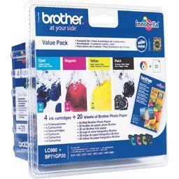 Foto: Brother LC-980 Value Pack BK/C/M/Y