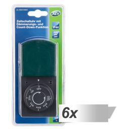 Foto: 6x REV Zeitschaltuhr mechanisch IP44 schwarz-grün