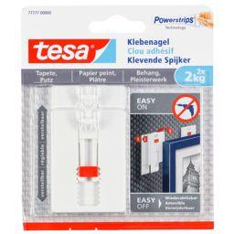 Foto: 1x2 Tesa Verstellbarer Klebe- nagel für Tapeten und Putz 2 kg